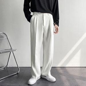 Maxfree New Draping Straight <b>Leg</b> Suit Pants <b>Men</b> Loose Korean Version of Casual <b>Wide</b>-<b>leg</b> <b>Trousers</b> Mopping Pants - Product Image 1