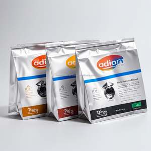 Sacs en papier kraft refermables sur trois côtés, recyclables, résistants à l'humidité, personnalisables numériquement, pour l'emballage alimentaire (café, thé, aliments pour animaux de compagnie) - Product Image 5