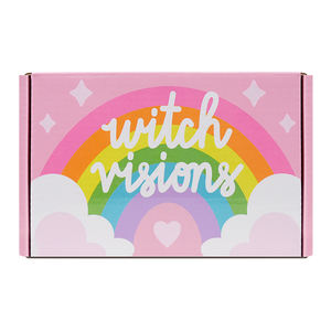 Kostenloses Muster luxuriöse kundenspezifische schöne rosa Versandverpackungsbox aus wellpappe für Geschenk mit Regenbogendruck - Product Image 4