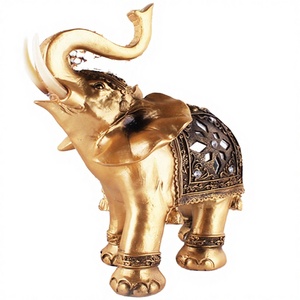 Statue d'éléphant moderne en résine, créative et tendance, pour anniversaire, décoration de bureau, artisanat, articles cadeaux, entrée, salon - Product Image 2