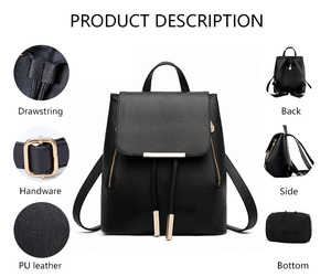 Borsa da viaggio impermeabile da <span class=keywords><strong>donna</strong></span> in <span class=keywords><strong>pelle</strong></span> personalizzata 3160 con cinturino antifurto borsa da scuola portatile per Logo personalizzato per ragazze - Product Image 2