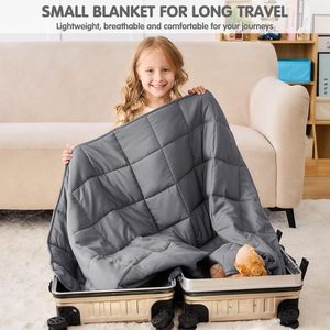 Couverture lestée rafraîchissante, couverture lestée douce et lourde en minky pour le sommeil, couverture lavable avec billes de verre - Product Image 4