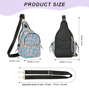 Sac à bandoulière imperméable en polyester avec imprimé personnalisé de fleurs roses Aloha, petit sac à bandoulière pour femmes, sac à bandoulière pour femmes - Product Image 2