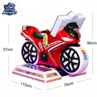 Machine de jeu vidéo d'arcade de course de motos pour enfants à monnayeur à vendre