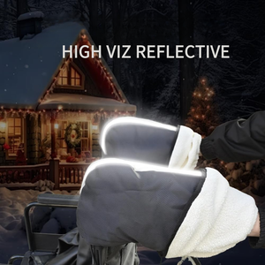 กันน้ำ 360 °   ถุงมือกันลมแบบมีฮีตเตอร์คู่สำหรับฤดูหนาว สำหรับรถเข็นคนพิการ - Product Image 4