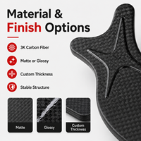 Fabricant de pièces de forme personnalisée en fibre de carbone 3K Twill, pièces composites contemporaines légères et façonnées