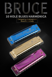 Armónica Diatónica Profesional de 10 Orificios de Alta Calidad, Instrumento Musical de <span class=keywords><strong>Blues</strong></span> con Trémolo <span class=keywords><strong>para</strong></span> <span class=keywords><strong>Principiantes</strong></span> - Product Image 6
