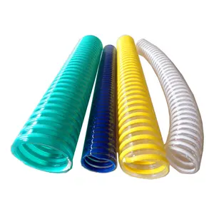 Tubo flessibile a spirale in PVC tubo flessibile per acqua di aspirazione da 2 pollici e 8 pollici dalla produzione cinese con il miglior prezzo