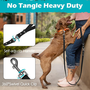 Laisse pour <span class=keywords><strong>chien</strong></span> imperméable, facile à nettoyer, robuste, 360° °   Laisse d'entraînement pour animaux de compagnie anti-emmêlement pivotante avec anneau en O en métal pour grands chiens - Product Image 4