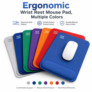 Custom Logo Ergonomic Mouse Pad with Wrist Rest Soft Memory Foam Non-Slip Gaming <b>Mousepad</b> for Office Business Promotional Gift - Product Image 3