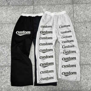 Custom Sweatpants Men's Jogger <b>Pants</b> Drawstring Elastic Waist Casual <b>Track</b> <b>Pants</b> <b>Straight</b>-<b>leg</b> Embroidered <b>Pants</b> - Product Image 2