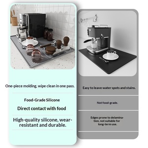 แผ่นรองกาแฟซิลิโคน 3-in-1 แบบขายส่ง ป้องกันการลื่นไถลอเนกประสงค์ สำหรับวางบนเคาน์เตอร์ ช่วยลดการกระจายของเศษกาแฟ ตัวช่วยสำคัญในการจัดเตรียมสถานที่ - Product Image 5