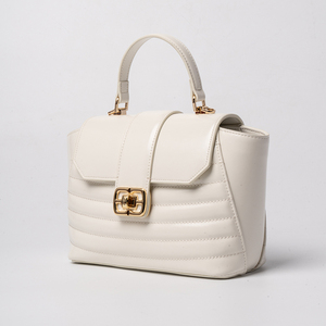 Biểu tượng tùy chỉnh cao cấp nhãn màu trắng túi xách phụ nữ cổ điển da túi nhỏ - Product Image 2