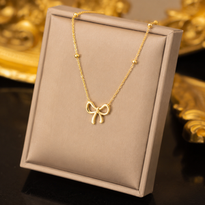 Trendy Stainless Steel 18k Gold Zircon Shell Layered Clover <b>Cross</b> Butterfly Charm Pendant Necklace Women Letter Heart Necklace - Product Image 4