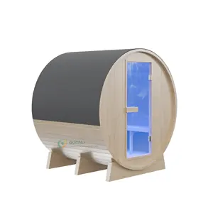 Guanji Meuble Bois Salle de Sauna à Vapeur Vente Extérieure Doux Bluetooth Beauté Pièce Graphique Technique Rohs6 Personne Salle de Sauna Sec