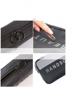 Bolsa de Almacenamiento de Cosméticos de Malla de Nailon Transparente, con Logotipo Personalizado, Juego de 3 Bolsas de Maquillaje de Viaje, Pequeñas y Grandes - Product Image 6