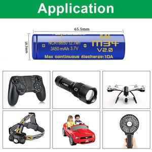 Vendita calda Vapcell M34 V2.0 18650 3450mah 10A batterie ricaricabili agli ioni di litio Cell Beat NCR18650GA/MJ1 - Product Image 5