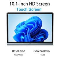 Laptop Layar Sentuh Ukuran Saku 10.1in Grosir, Chip Intel, Pengenal Wajah, Stylus Aktif, PC Mini Portabel Berbahan Logam
