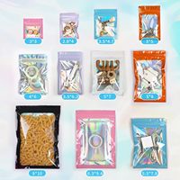 Sachets Mylar Holographiques pour Emballage, Sachets Ziplock Anti-Odeur en Feuille pour Petites Entreprises