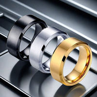 Benutzer definierte gravierte Wolfram Ring personal isierte matte Gun metal Ehering Verlobung sring Free Gold Plating Stylish