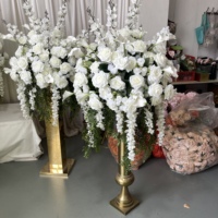 Dekorasi Pernikahan Bola Bunga Buatan 70cm, Centerpiece Meja Kustom, Dekorasi Pesta Mewah