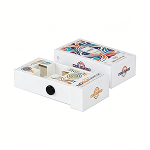 Caja de cartón kraft ecológica hecha a medida con sistema extraíble a prueba de niños para guardar artículos de papelería, bolígrafos, lápices y herramientas de arte. - Product Image 2