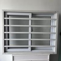 Modernes UPVC-Horizontalschiebefenster mit Doppelverglasung aus Gehärtetem Glas für Villa, Wohnzimmer, Küche, Schalldicht, AAMA-geprüftes Design