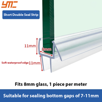 Joint d'étanchéité personnalisé en PVC en forme de H pour porte de douche en verre, anti-âge, résistant aux hautes/basses températures, étanche pour salle de bain