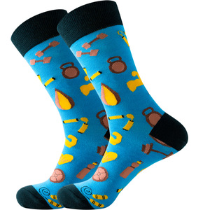 Calcetines de Algodón 200N para Hombre, Calcetines de Trabajo con Diseños de Personajes Profesionales, Calcetines de Algodón para Graduados, Fitness, Mineros, Esquiadores, Peluqueros - Product Image 4