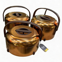 Nouvelle boîte à lunch isotherme double couche en acier inoxydable et ABS, la plus vendue, avec poignée, design de luxe, chauffe-plats thermique