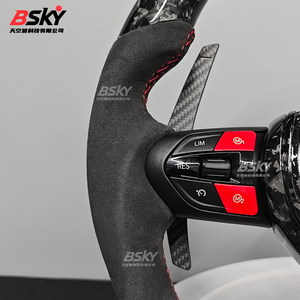 Para <span class=keywords><strong>BMW</strong></span> F30 F10 F15 F16 M3 M4 <span class=keywords><strong>M</strong></span> Series <span class=keywords><strong>Sport</strong></span> volante forjado carbono rojo botón gamuza rendimiento <span class=keywords><strong>precio</strong></span> de fábrica - Product Image 3