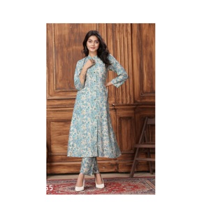 Juego de rayón especial de verano impreso más vendido para ropa de mujer conjunto de coord modesto para venta de exportación - Product Image 1