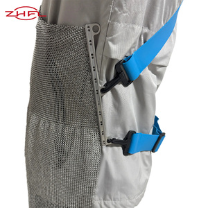 Delantales de Carnicero de Malla de Acero Ecológicos y Modernos sin Mangas para Cortar Carne, Ropa de Trabajo sin Bolsillos - Product Image 3