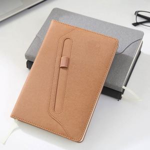 Wholesale Customizable Promotional Business Linen <b>Journal</b> A5 Hardcover Leather Notebook with Organizer 100 Sheets - Product Image 1