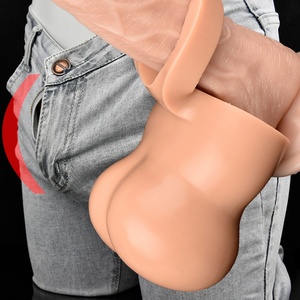 Anillo para Pene de Diseño Realista, Masturbador Masculino, Copas para Testículos, Copa de Silicona Suave para Agrandamiento de Testículos, Juguete Sexual de Fantasía para Hombres - Product Image 4
