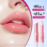 Baume à lèvres SADOER Peach Sandwich changeant de couleur 2,5g, rouge à lèvres hydratant réactif à la température, OEM Marque Privée Faible MOQ