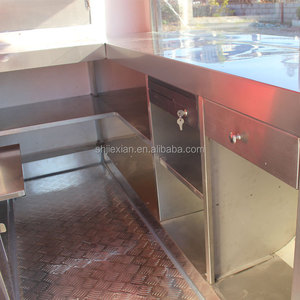 Remolque de Comida Rápida Móvil Pequeño de 2.2 Metros para Hot Dogs y Helados, Fabricado en Aluminio por Fábrica China - Product Image 4