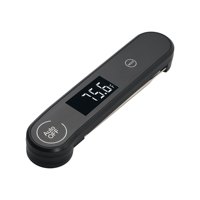 Thermomètre à viande à lecture instantanée, sonde pliable, rétroéclairé, aimant intégré, fonction HOLD, pour camping en extérieur, grillades nocturnes