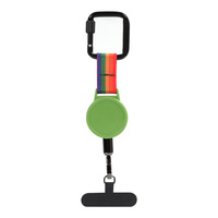 Porte-clés sportif portable Qori, antivol, boucle télescopique, étanche, ABS, sangle épaisse tressée, camping, randonnée, toutes saisons