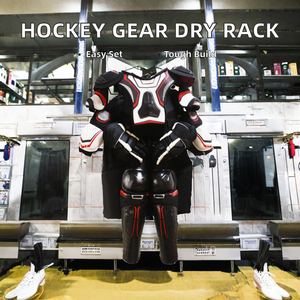 Estante de Secado para Ropa de Hockey sobre Hielo - Árbol de Secado Metálico Plateado de 70cm, Fácil de Montar y Portátil - Product Image 2