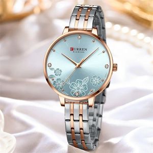 Reloj de Cuarzo CURREN 9068 con Manecillas Luminosas para Mujer, Deportivo, Elegante y Ejecutivo, 35 mm, Aleación, Acero Inoxidable de Lujo, con Calendario - Product Image 3