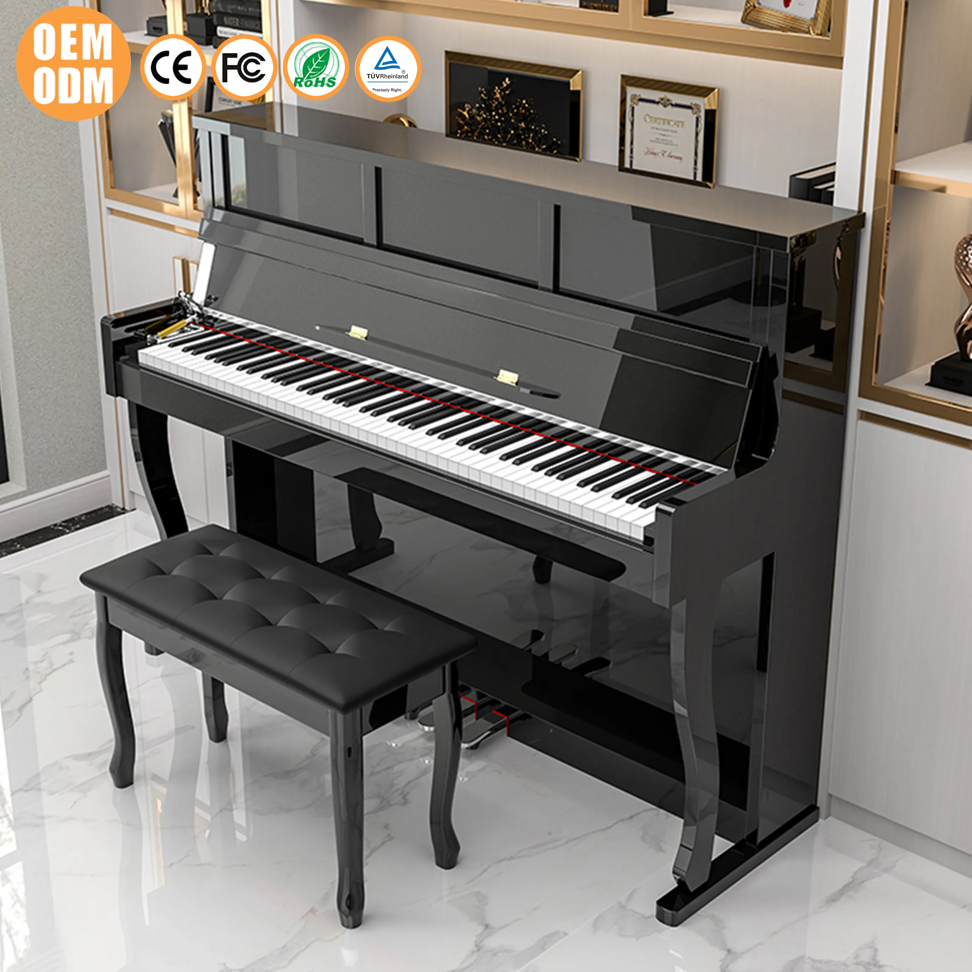 LeGemCharr Keyboard Piano Digital 88 nada, instrumen musik Piano tegak China