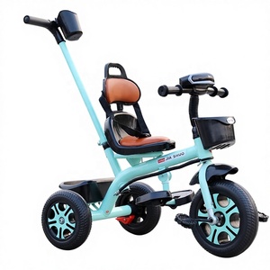 Triciclo per Bambini a Tre Ruote, <span class=keywords><strong>Passeggino</strong></span> <span class=keywords><strong>Bicicletta</strong></span> per 6-12 Mesi fino a 3-6 Anni, Telaio in Metallo - Product Image 4