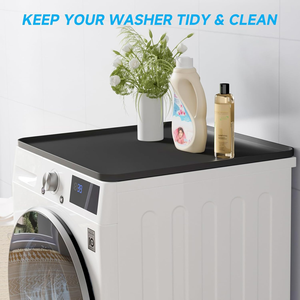 Tapis en silicone avec bord surélevé pour mini réfrigérateur, tapis de protection sous mini congélateur contre les fuites d'eau absorbant les déversements d'appareils - Product Image 4