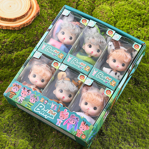 New 8cm Handmade <strong>Plastic</strong> Mini <strong>Doll</strong> Cute Simulation Baby BJD Ornaments Birthday Toy - Product Image 5