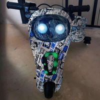 Kart à roulettes électrique pour enfants de haute qualité, 3 roues, 36V 250W, avec carrosserie en acier, lumières et siège - 15-18 km/h