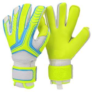 Guantes de portero de fútbol de alto rendimiento PU de goma de cuero de alta calidad con protección para los dedos resistencia al desgaste para entrenamiento - Product Image 4