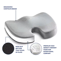 Coussin de Siège à Gel Ergonomique Rafraîchissant et Orthopédique, Personnalisable, Confortable pour Chaise de Bureau et Voiture, Vente Chaude