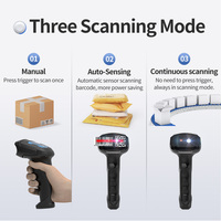 Escáner de Códigos de Barras Xincode 1D y 2D, Lector de Códigos QR, Pistola de Escaneo Inalámbrica para Inventario, Lector de Códigos de Barras con Cable USB