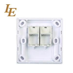 <b>Telecommunication</b> Customized ABS Fiber Optical CAT5E RJ45 FacePlate with 1 Port - Product Image 4